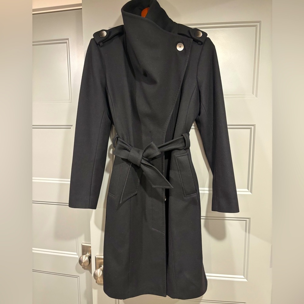 Ted Baker wool/cashmere belted wrap coat